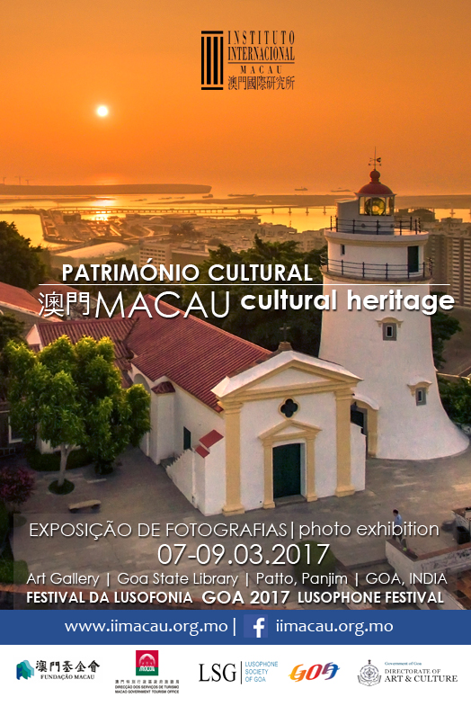 Anuncio Macau Patrimonio Cultural Lusofonia Goa 2017